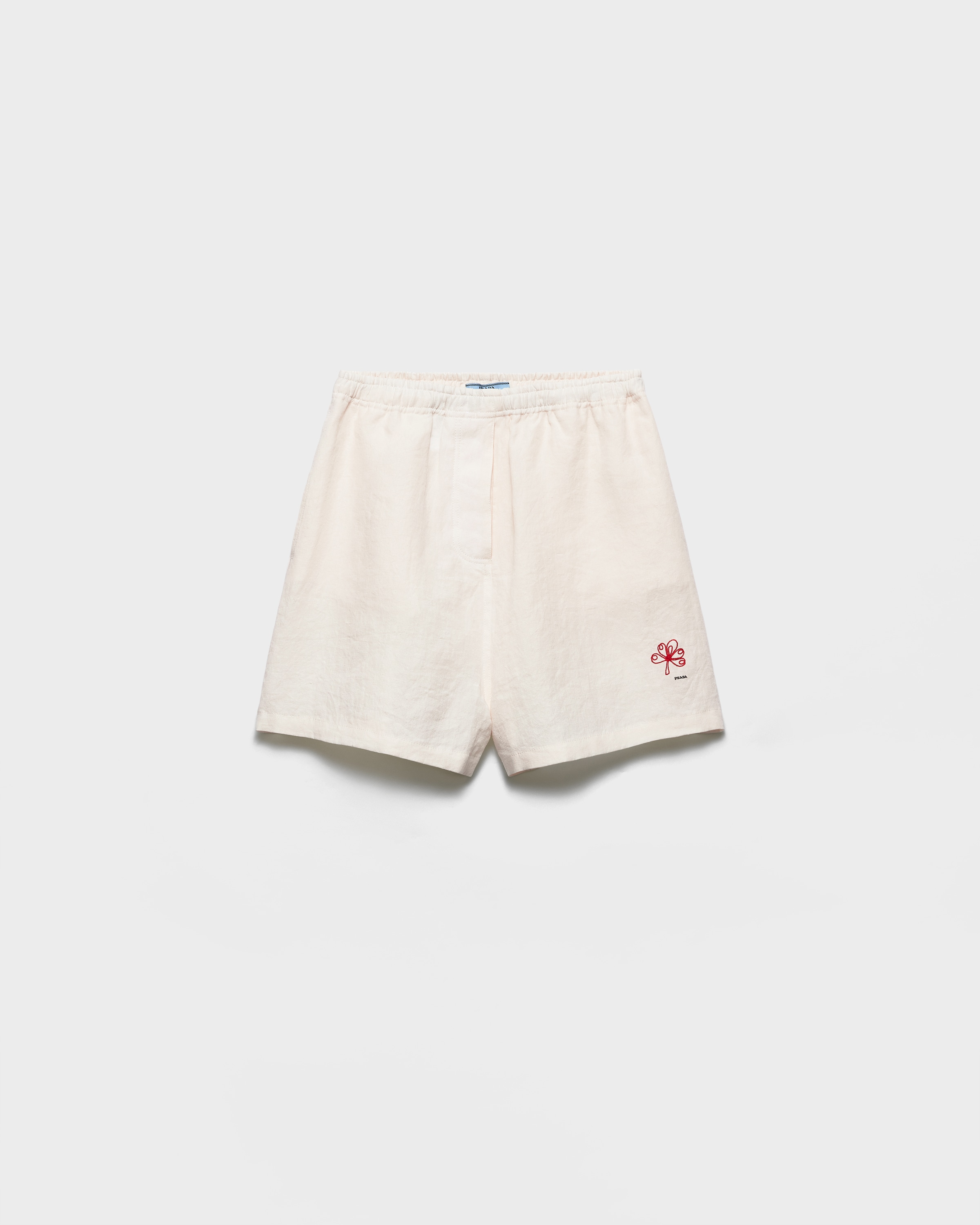 PRADA タオル地ショートパンツ ホワイト PRADA（プラダ） PRADA Cotton Terry Shorts パイル ショートパンツ
