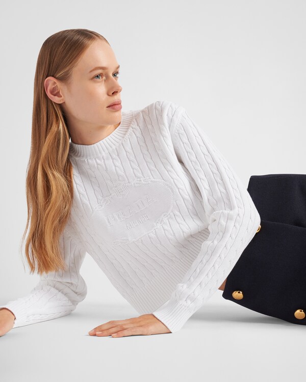 Maglia girocollo in cotone Maglia girocollo in cotone