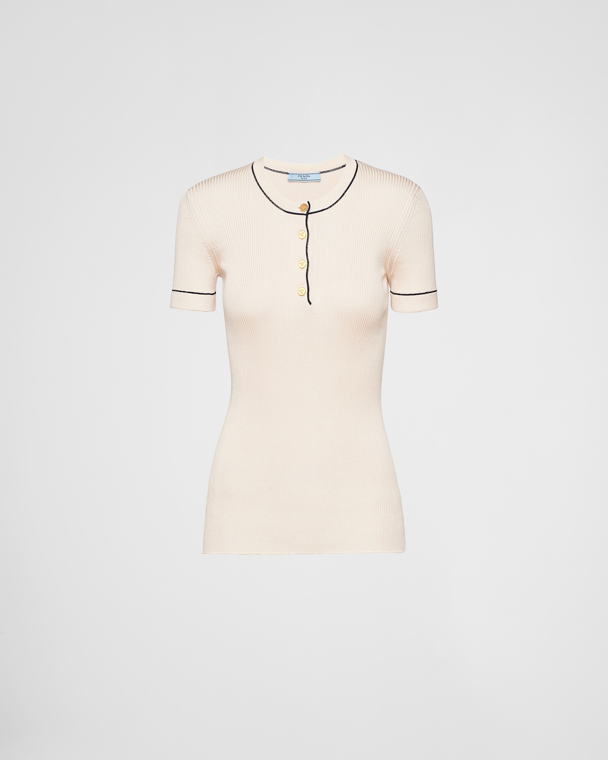PRADA SHORT-SLEEVE SWEATER STYLE 72