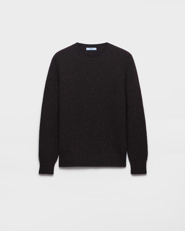 Wool and cashmere crew-neck sweater - Ebony Wool and cashmere crew-neck sweater - Ebony