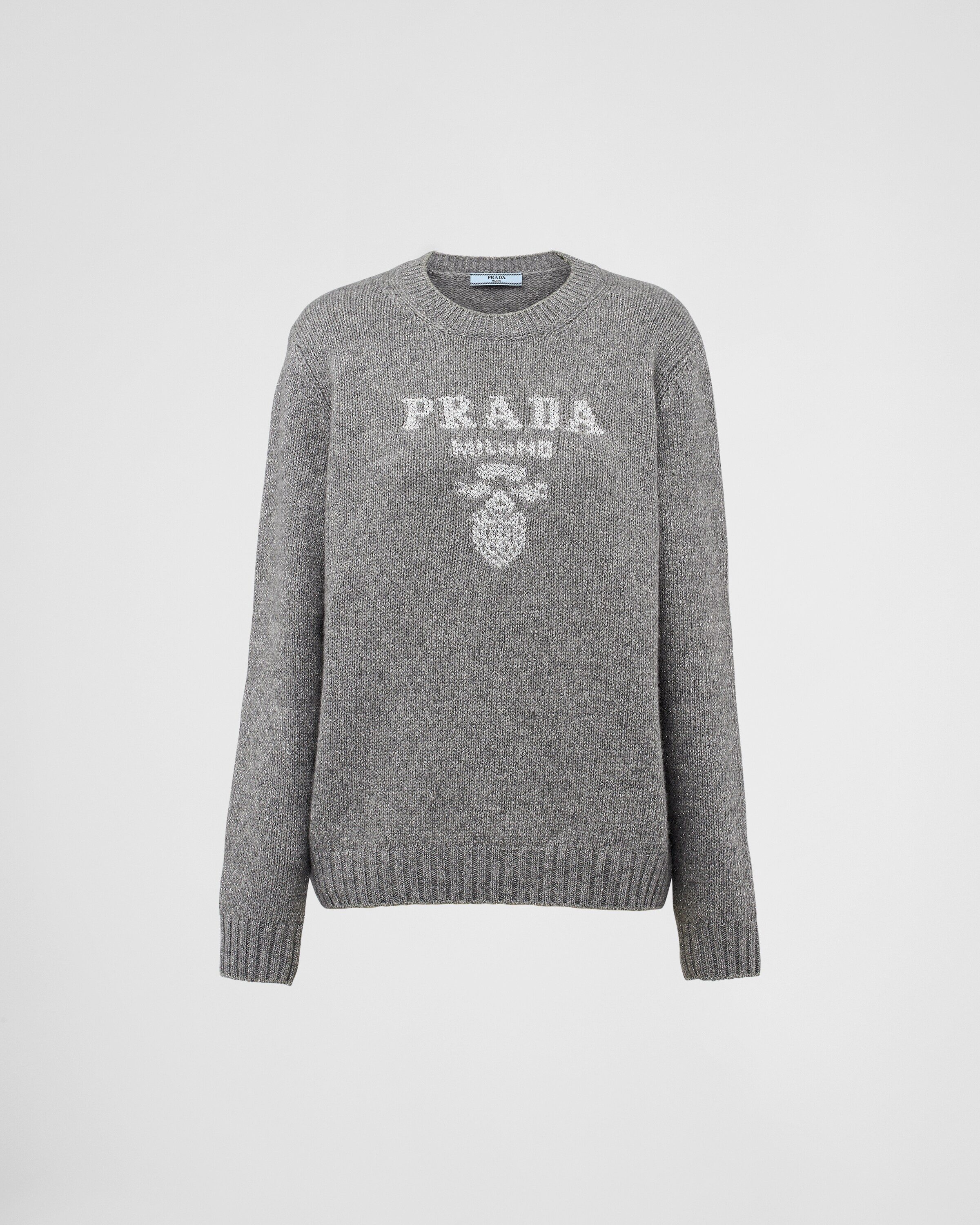 Prada Wool In Grey/silver