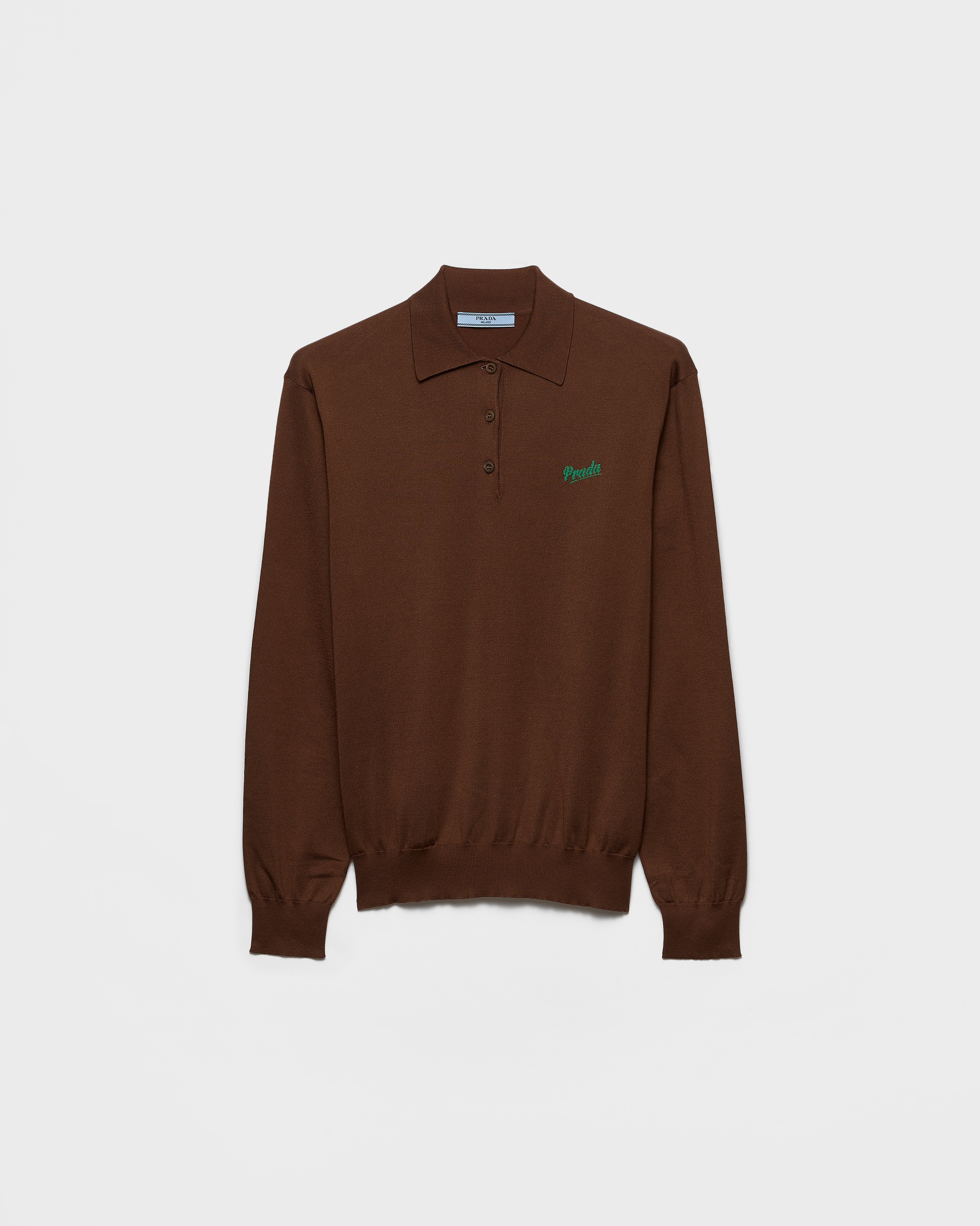 Silk polo shirt