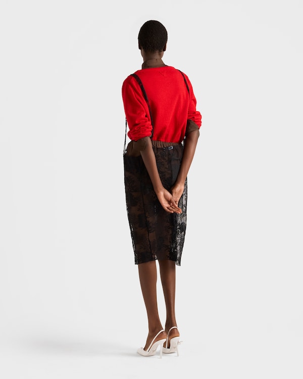 Cashmere V-neck sweater - Red Cashmere V-neck sweater - Red