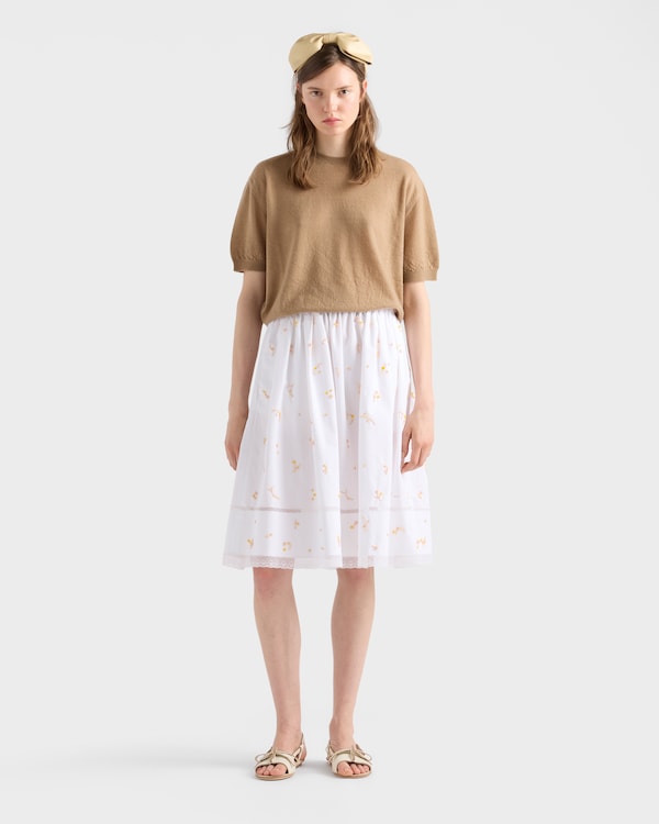 Short-sleeved cashmere sweater - Desert Beige Short-sleeved cashmere sweater - Desert Beige