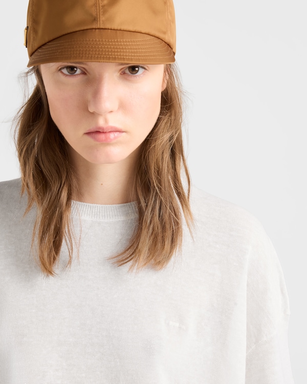 Short-sleeved linen T-shirt - White Short-sleeved linen T-shirt - White