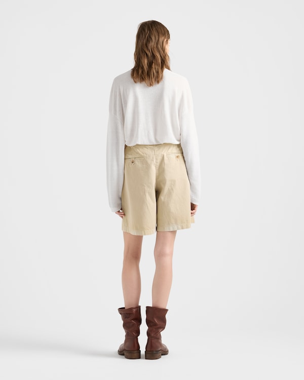 Long-sleeved linen T-shirt - White Long-sleeved linen T-shirt - White