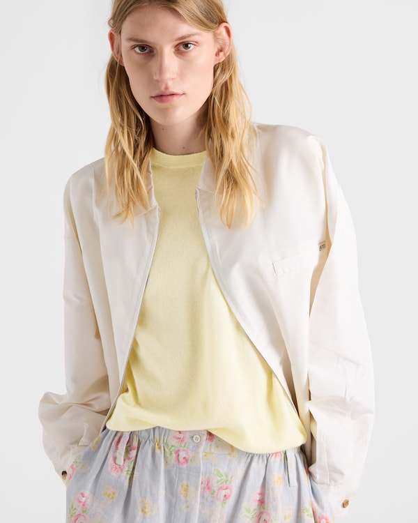 Short-sleeved cashmere T-shirt - Cream Short-sleeved cashmere T-shirt - Cream