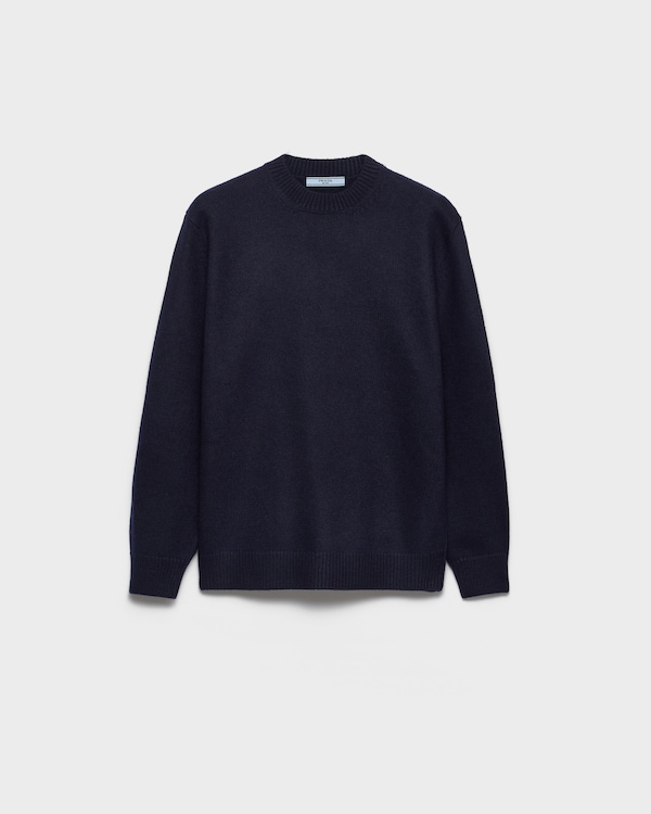 Wool and suede sweater - Azul Wool and suede sweater - Azul