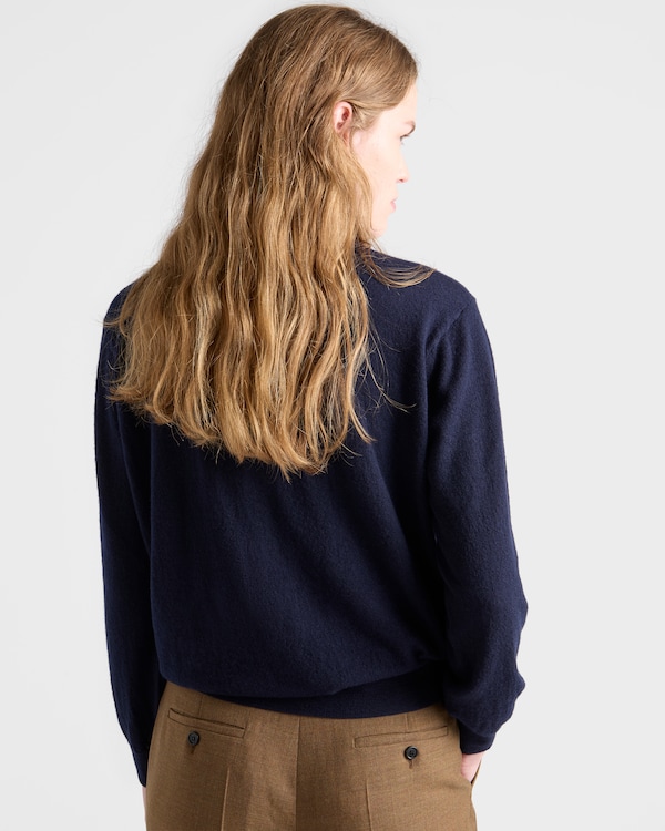 Cashmere polo sweater - Navy Cashmere polo sweater - Navy