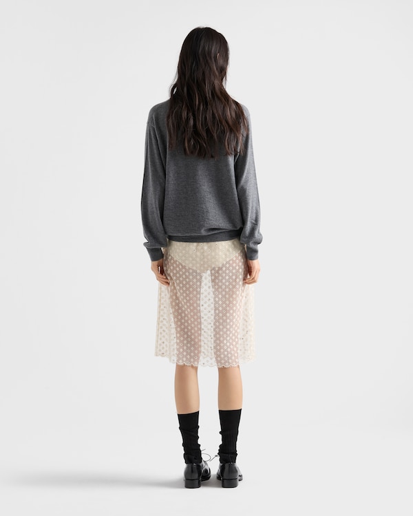 Cashmere polo sweater - Slate Gray Cashmere polo sweater - Slate Gray