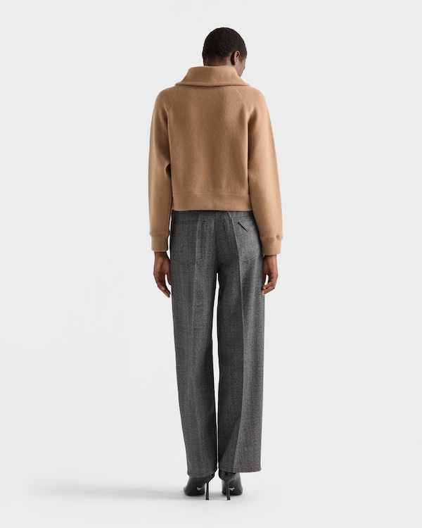 Cashmere polo sweater - Camel Brown Cashmere polo sweater - Camel Brown