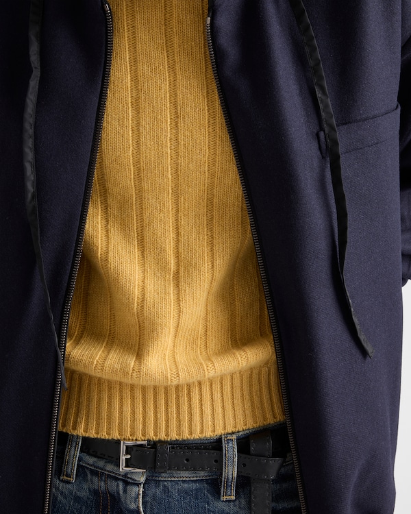 Pull à col rond en Re-Cashmere - Jaune Pull à col rond en Re-Cashmere - Jaune