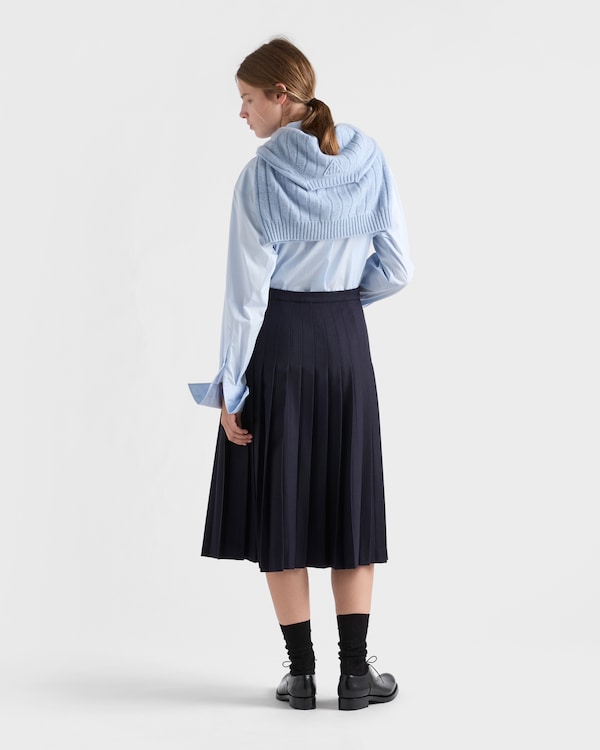 Re-Cashmere crew-neck sweater - Sapphire Blue Re-Cashmere crew-neck sweater - Sapphire Blue