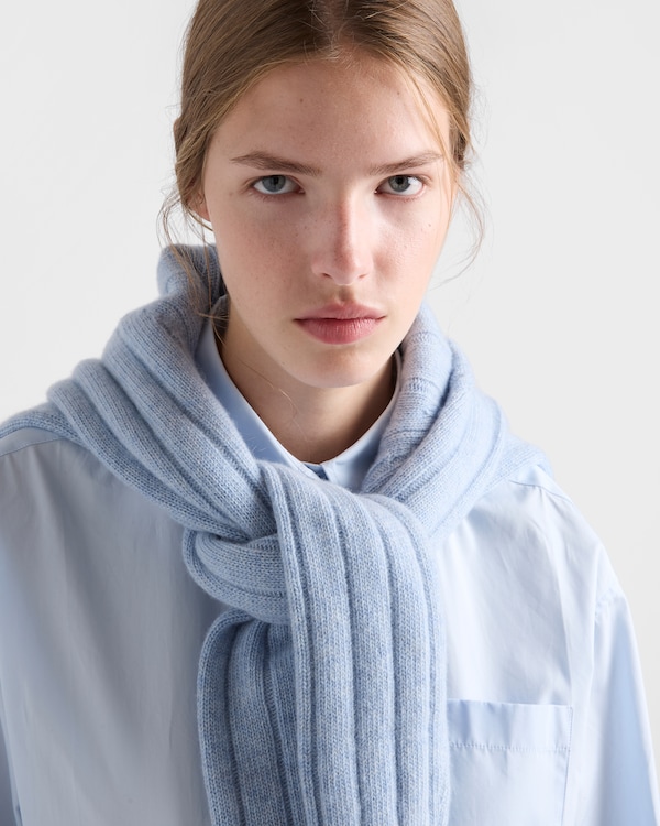 Re-Cashmere crew-neck sweater - Sapphire Blue Re-Cashmere crew-neck sweater - Sapphire Blue
