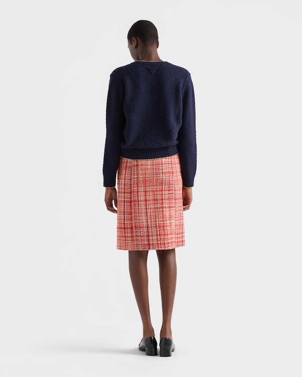 Shetland wool V-neck sweater - 蓝色/米色 Shetland wool V-neck sweater - 蓝色/米色