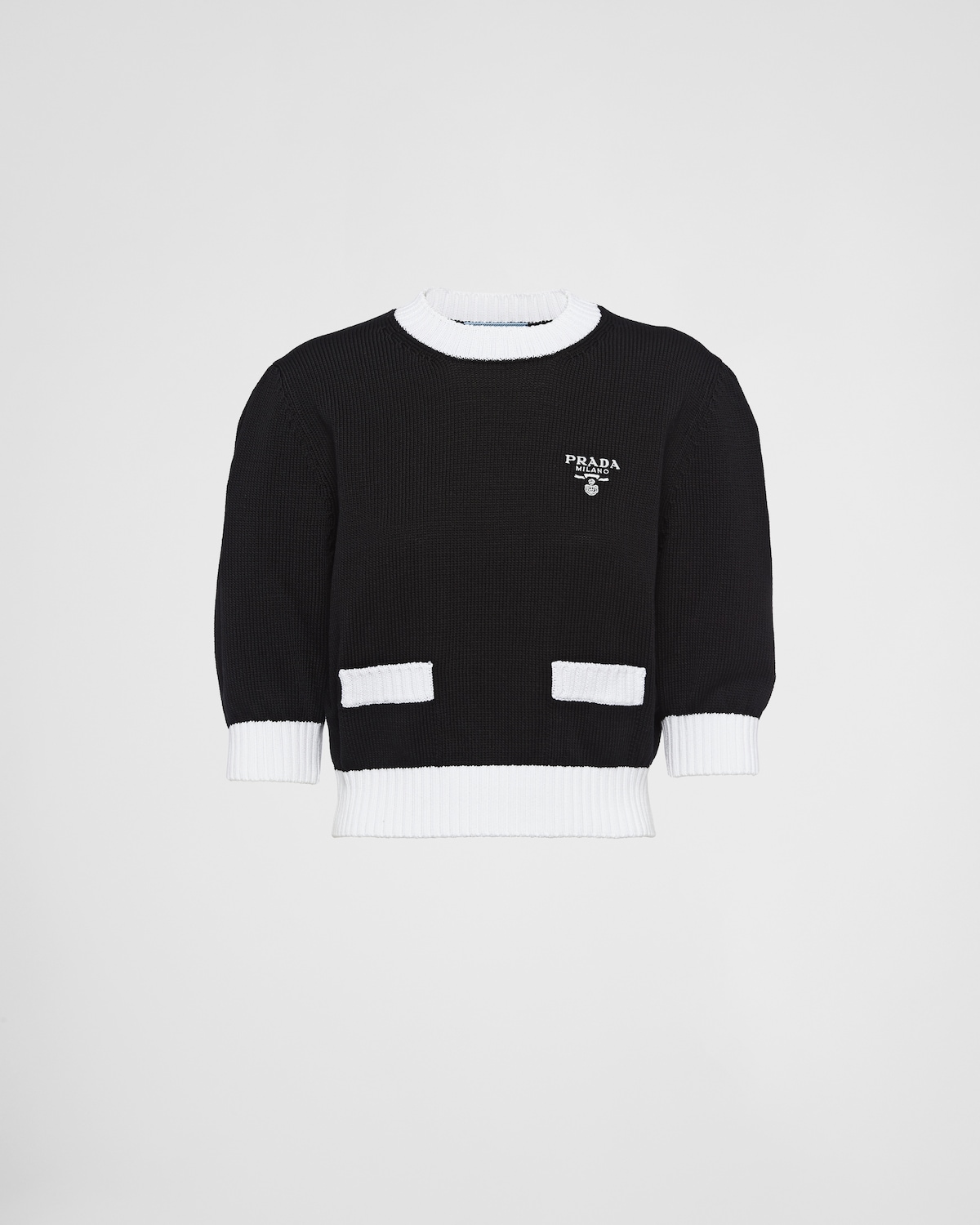Cotton crew-neck sweater