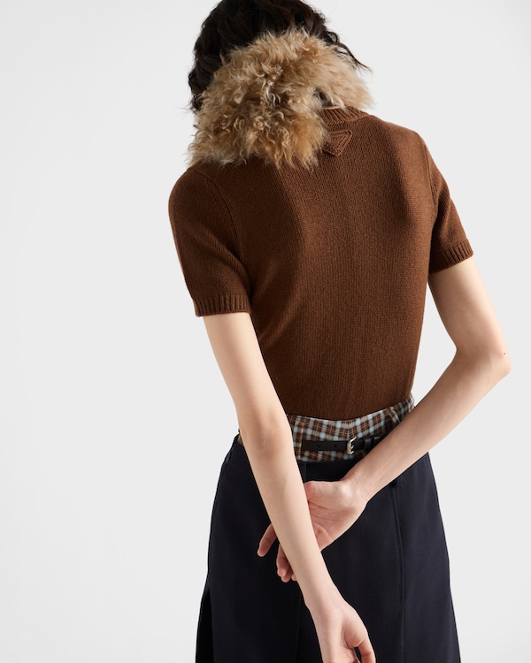 Short-sleeved cashmere sweater Short-sleeved cashmere sweater
