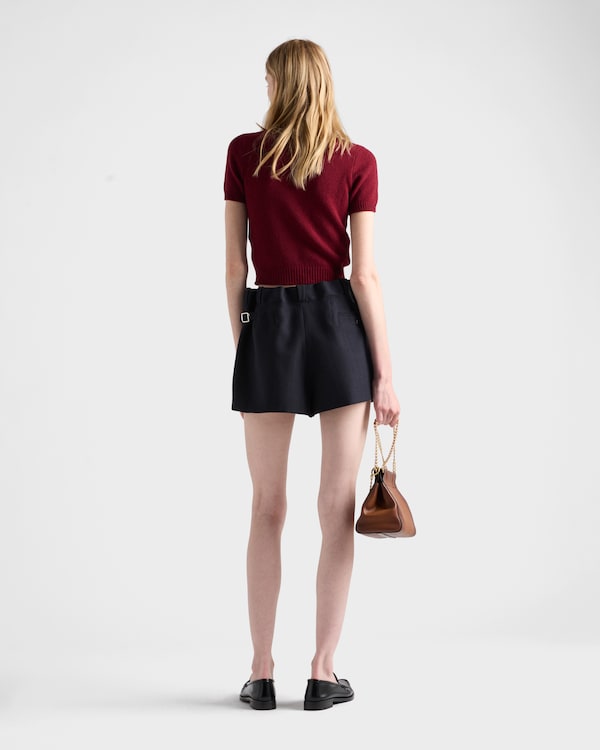 Short-sleeved cashmere sweater Short-sleeved cashmere sweater