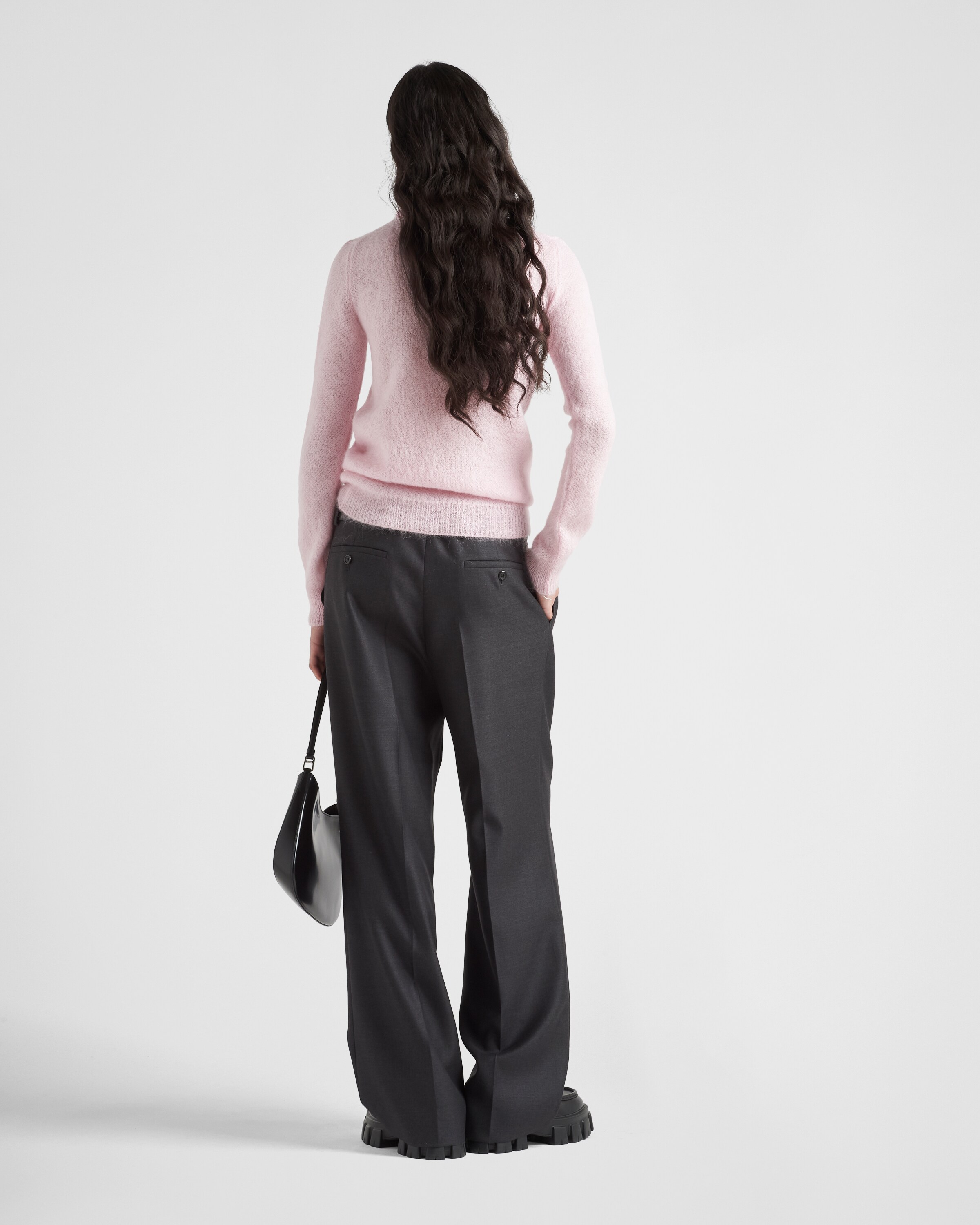 Prada Slim\u002Dfit mohair polo shirt 5