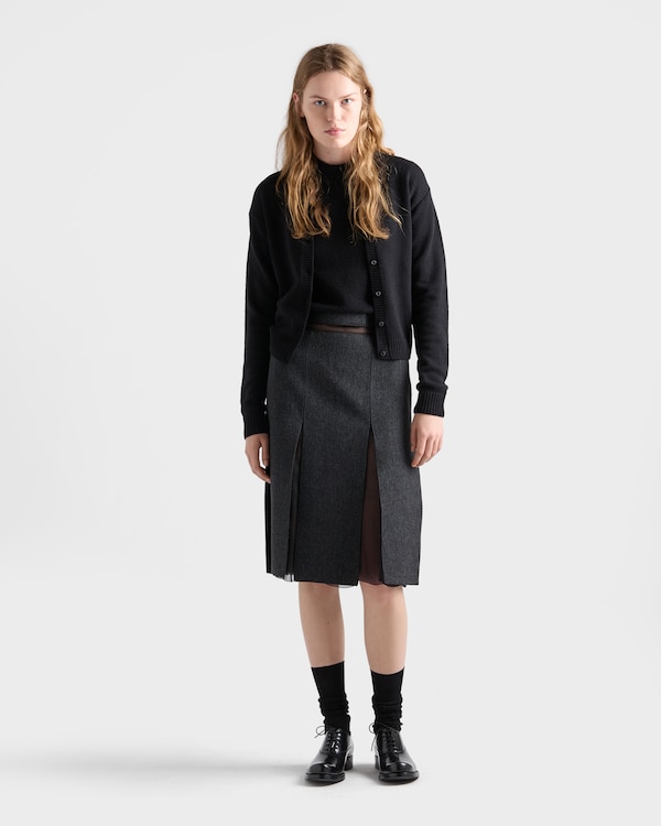 Short-sleeved cashmere sweater - Black Short-sleeved cashmere sweater - Black