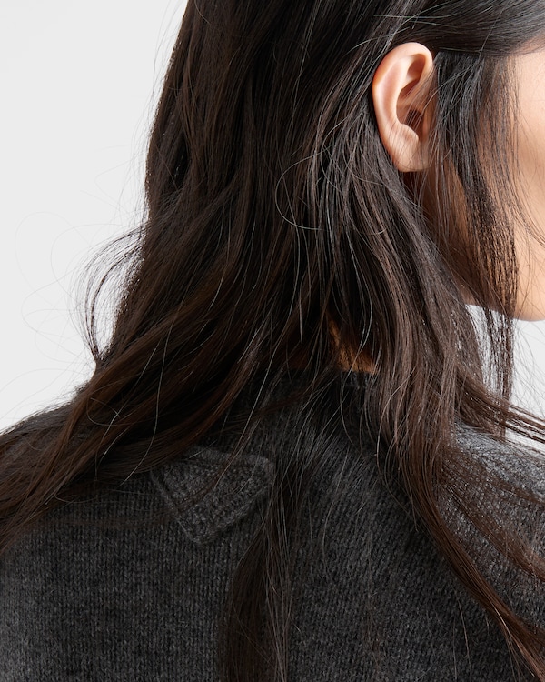 Short-sleeved cashmere sweater - Slate Gray Short-sleeved cashmere sweater - Slate Gray