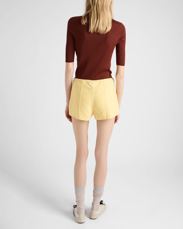 棉质Polo毛衣 - 铁红色 棉质Polo毛衣 - 铁红色