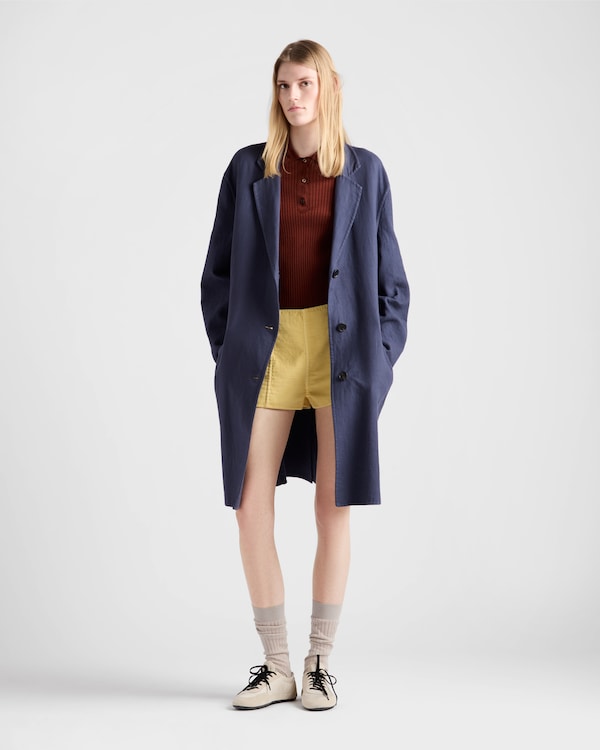 棉质Polo毛衣 - 铁红色 棉质Polo毛衣 - 铁红色