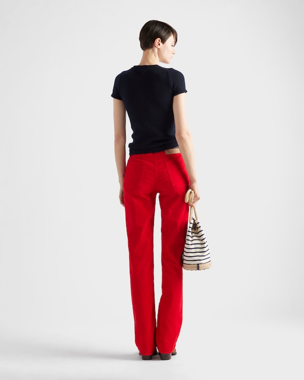 Short-sleeved cashmere sweater Short-sleeved cashmere sweater