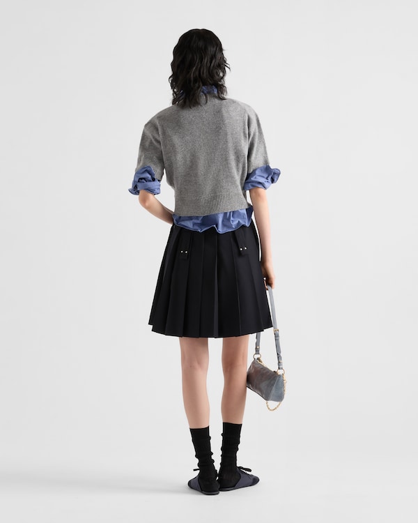 ウールxカシミヤ インターシャ セーター ウールxカシミヤ インターシャ セーター