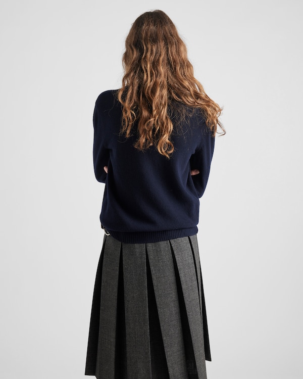 Maglia intarsiata in lana e cashmere Maglia intarsiata in lana e cashmere