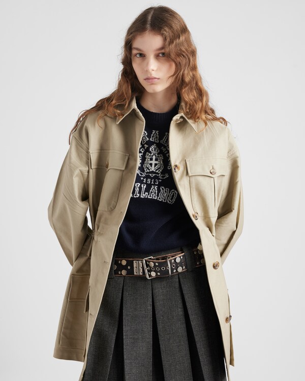 Maglia intarsiata in lana e cashmere Maglia intarsiata in lana e cashmere