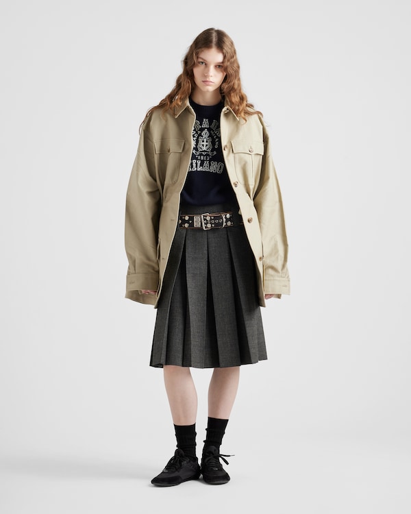 Maglia intarsiata in lana e cashmere Maglia intarsiata in lana e cashmere