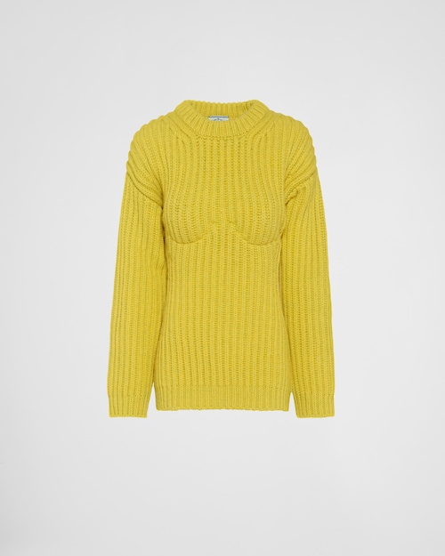 prada yellow sweater
