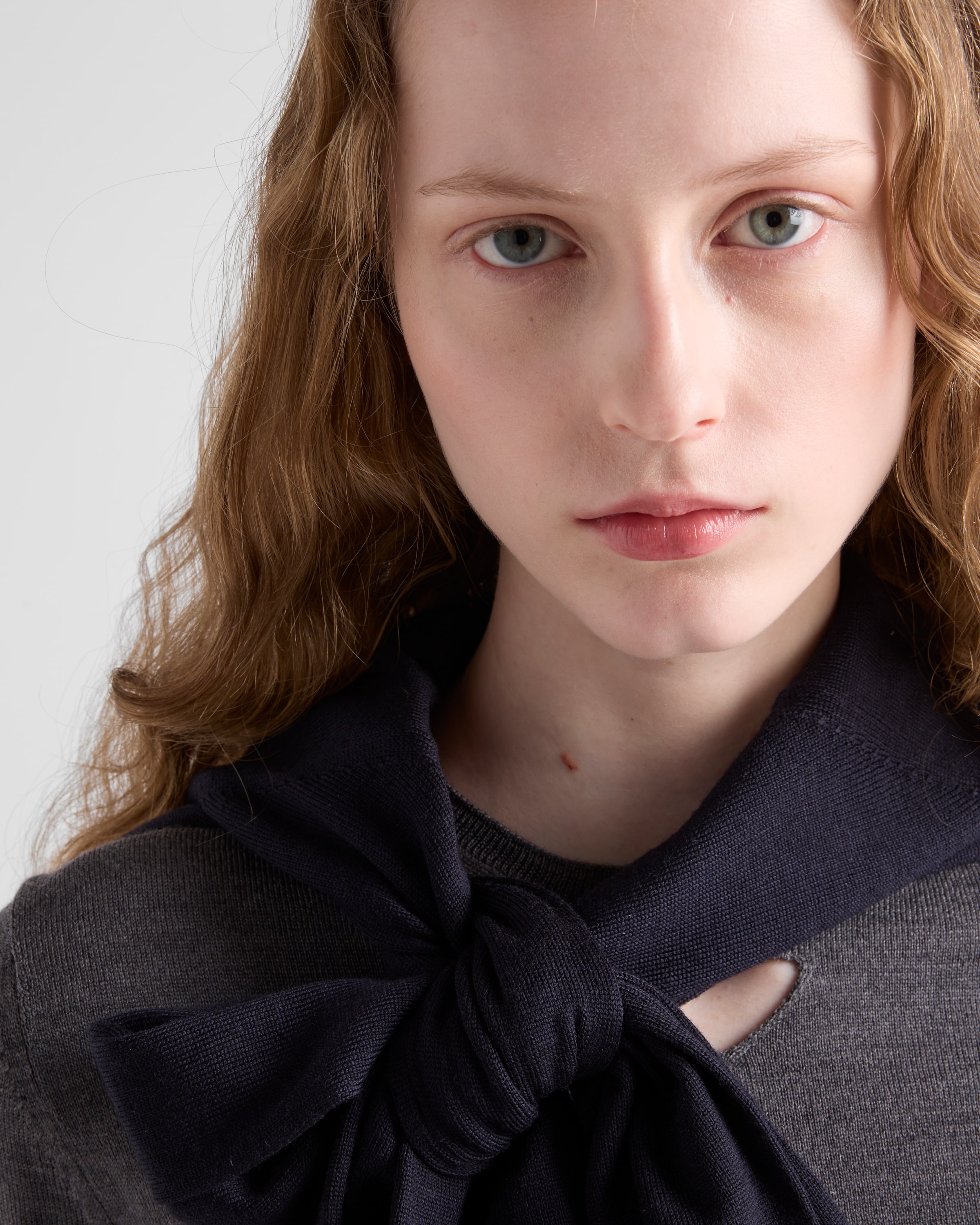Prada Wool V-neck Sweater In Navy