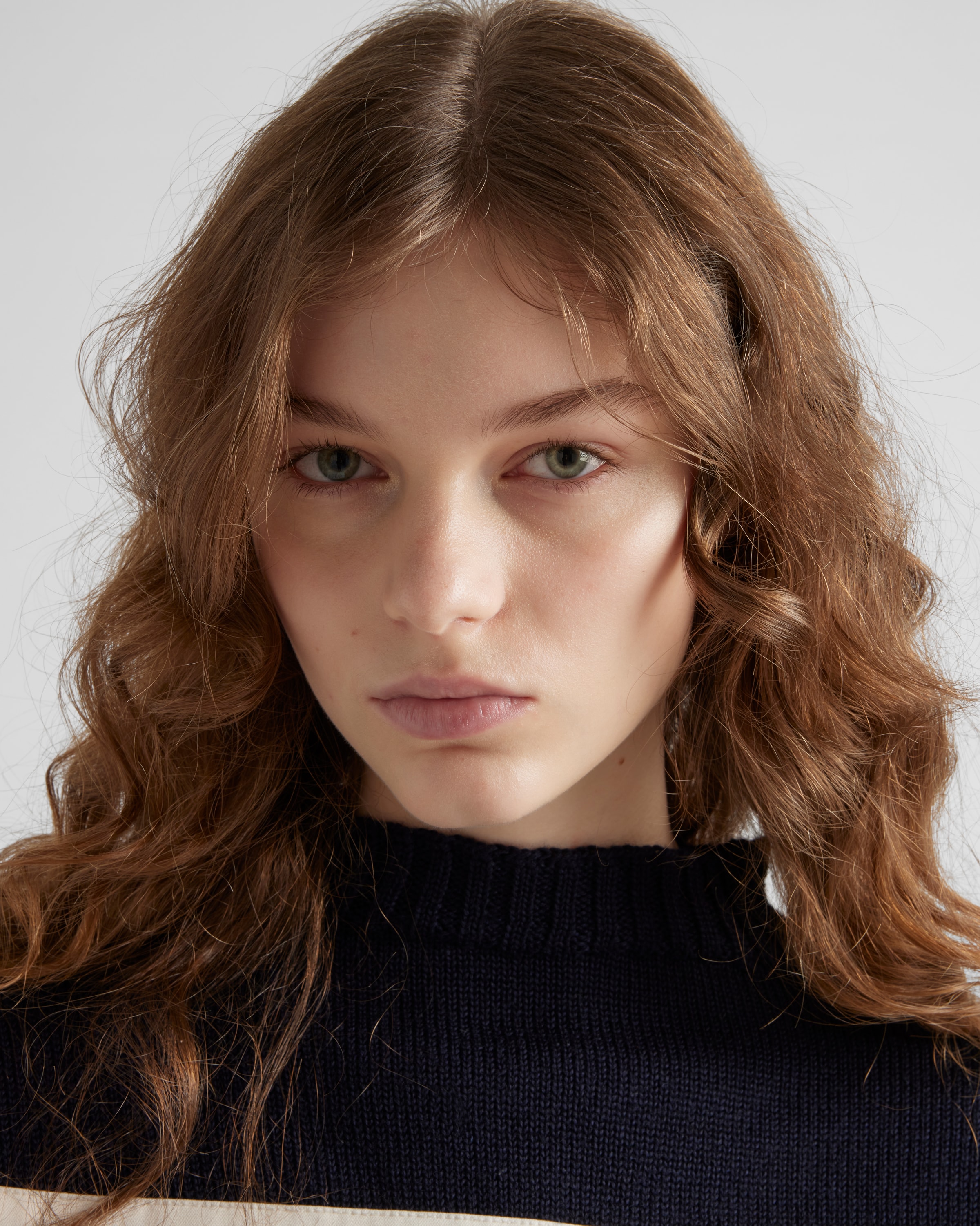 Prada Oversized Wool Sweater In Blue/white