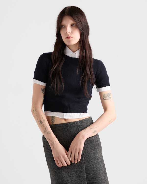 Pull à col rond en cachemire Pull à col rond en cachemire