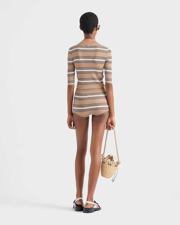 Polo de algodón a rayas Polo de algodón a rayas