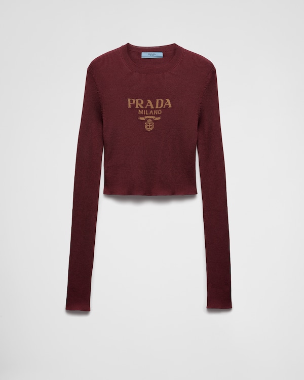 PRADA - PRADA プラダ 22AW Wool and cashmere crew-neck
