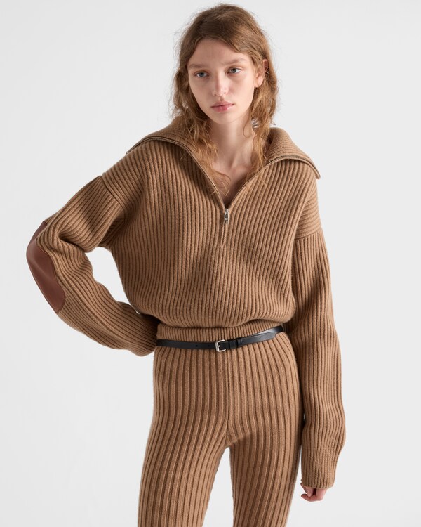 Ribbed knit cashmere sweater Ribbed knit cashmere sweater