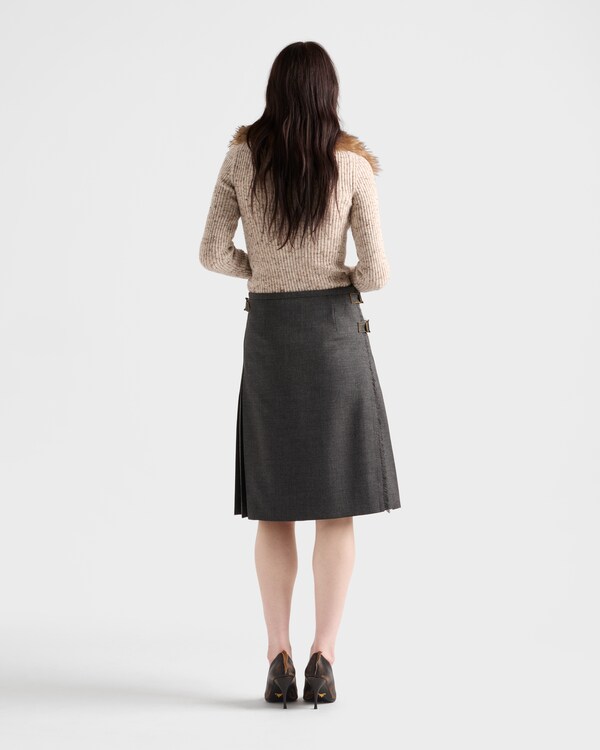 Wool and linen polo sweater - Natural Wool and linen polo sweater - Natural