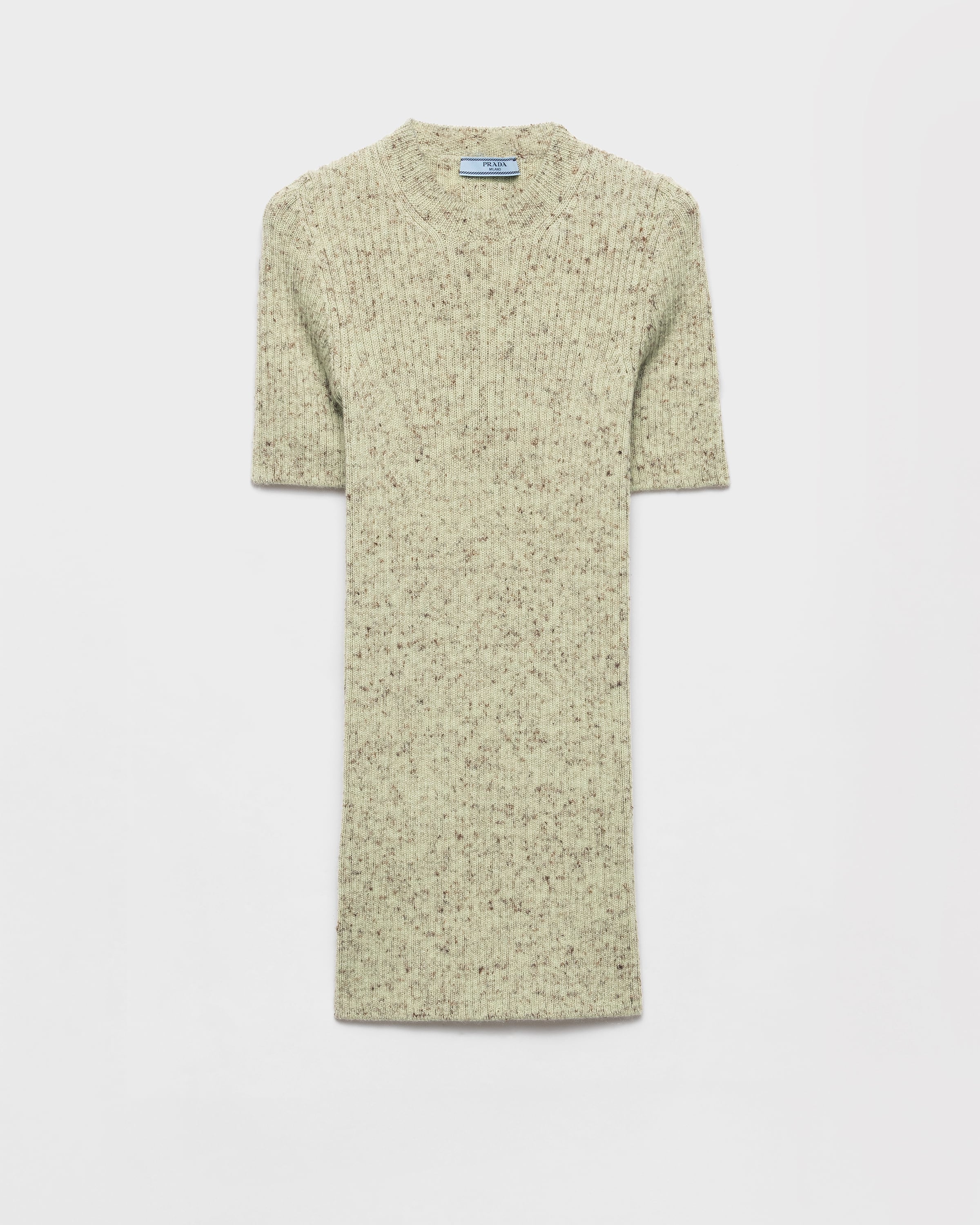 Powder Blue Short-sleeved Crew-neck Sweater | PRADA