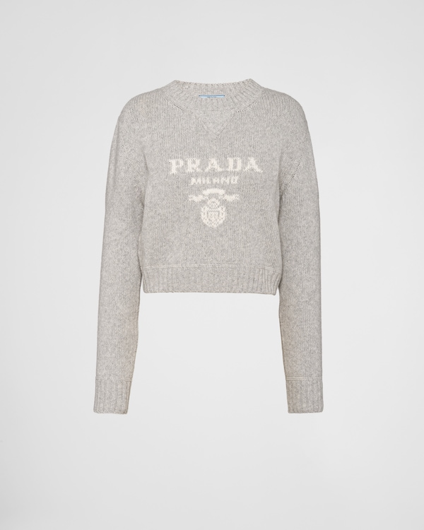 PRADA】ウールxカシミア クルーネック セーター (PRADA/ニット