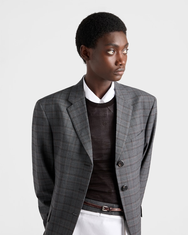 Pull à col rond en cachemire et soie - Marron Foncé Pull à col rond en cachemire et soie - Marron Foncé