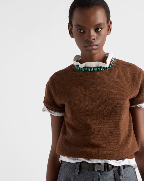 Maglia girocollo in lana e cashmere Maglia girocollo in lana e cashmere