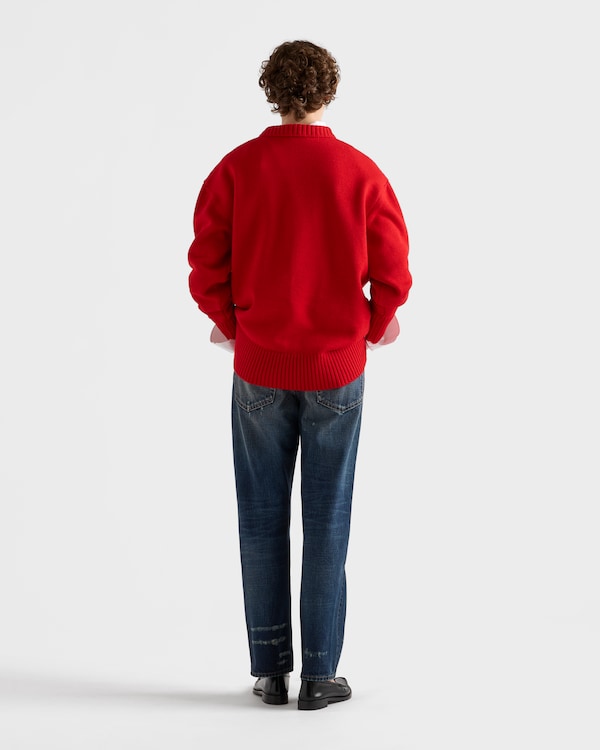 리본 장식 울 가디건 리본 장식 울 가디건