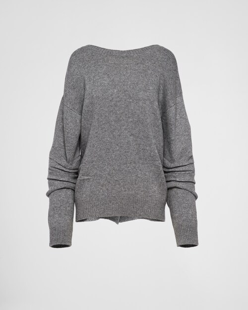 PRADA Wool and cashmere crewneck sweater