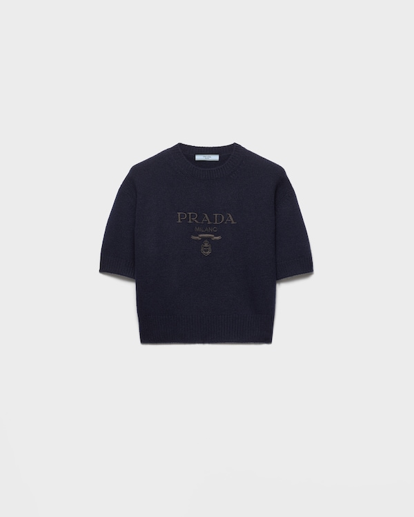 Wool and cashmere crew-neck sweater - Navy Wool and cashmere crew-neck sweater - Navy