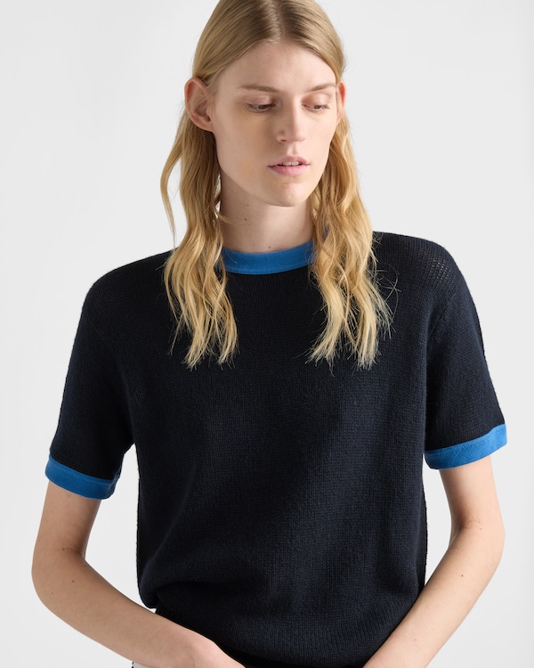 Cashmere crew-neck sweater - Blue/Celeste Cashmere crew-neck sweater - Blue/Celeste