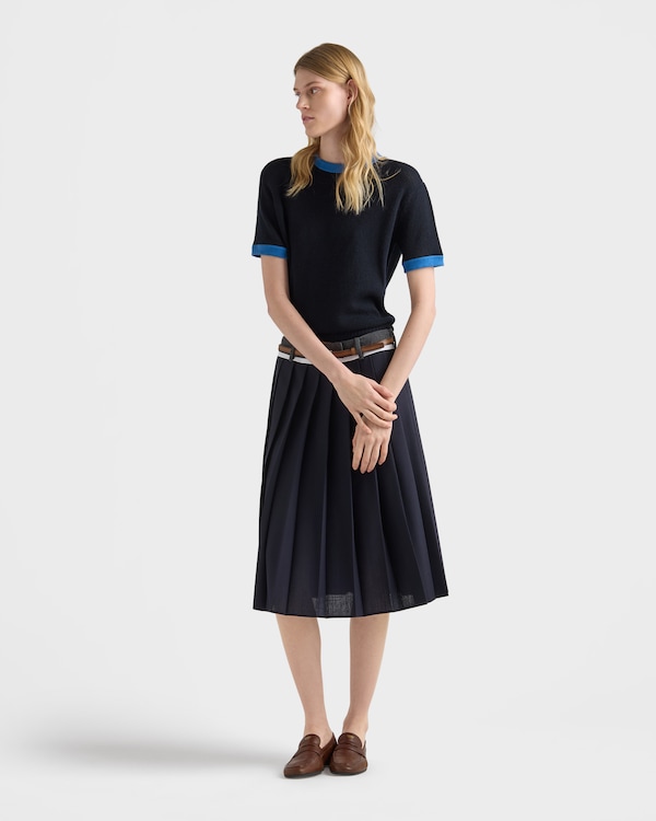 Cashmere crew-neck sweater - Blue/Celeste Cashmere crew-neck sweater - Blue/Celeste