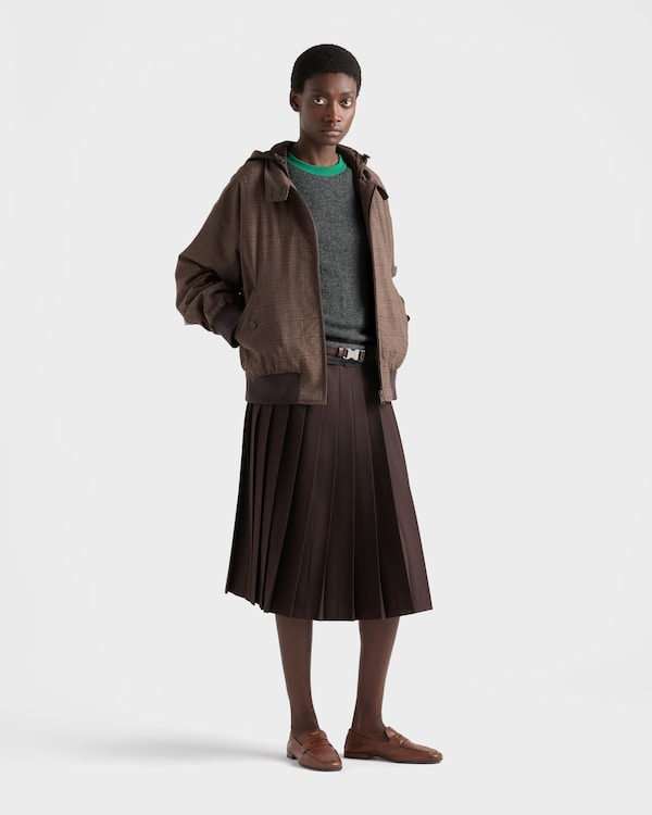 Cashmere crew-neck sweater - Slate/Green Cashmere crew-neck sweater - Slate/Green